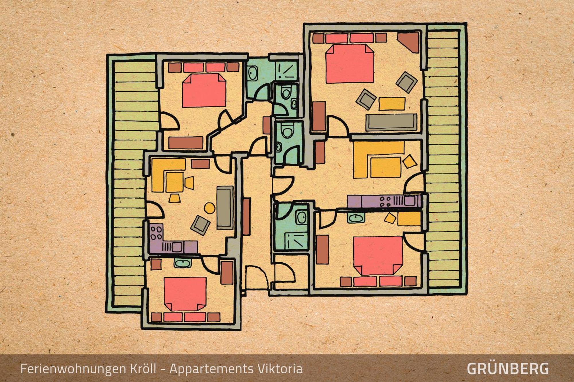 Ferienwohnungen Kroll - Appartements Viktoria Und Landhaus Maria Mayrhofen Habitación foto